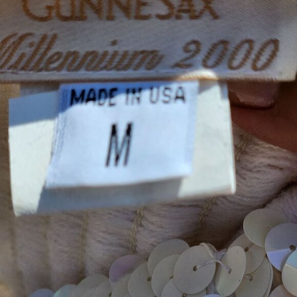 Jessica McClintock Gunne sax mellinium 2000 y2k sequined tube top - Picture 3 of 5